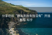 分享经验“牌友竞技有挂没有”开挂教程-知乎