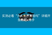 实测必看“久久大厅有挂吗”详细开挂教程- 知乎