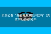 实测必看“白金岛湘潭能开挂吗”(真实可以装挂)知乎