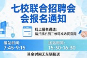 七校联合招聘会怎么报名？线上通道开启招单位