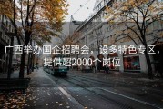 广西举办国企招聘会，设多特色专区，提供超2000个岗位