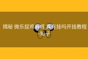 揭秘 微乐捉鸡麻将 真有挂吗开挂教程-知乎