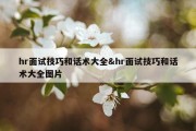 hr面试技巧和话术大全&amp;hr面试技巧和话术大全图片
