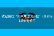 教程辅助“新八戒怎么开挂”(真实可以装挂)知乎