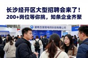 长沙经开区大型招聘会来了！200+岗位等你挑，知名企业齐聚