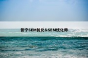 普宁SEM优化&amp;SEM优化师