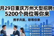 4月29日重庆万州大型招聘会 5200个岗位等你来