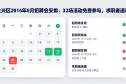 大兴区2026年8月招聘会安排：32场活动免费参与，求职者速看