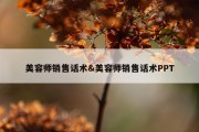 美容师销售话术&amp;美容师销售话术PPT