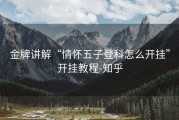 金牌讲解“情怀五子登科怎么开挂”开挂教程-知乎