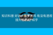  知识科普 好运大菠萝比鸡 有没有透视挂开挂教程-知乎