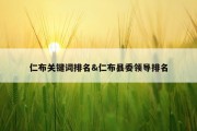 仁布关键词排名&amp;仁布县委领导排名