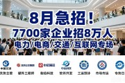 8月急招！7700家企业招8万人，电力/电商/交通/互联网专场
