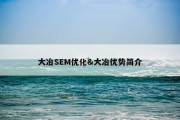 大冶SEM优化&amp;大冶优势简介