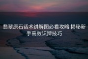 翡翠原石话术讲解图必看攻略 揭秘新手高效识辨技巧
