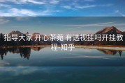  指导大家 开心茶菀 有透视挂吗开挂教程-知乎