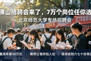 佛山招聘会来了，7万个岗位任你选