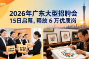 2026 年广东大型招聘会 15 日启幕，释放 6 万优质岗