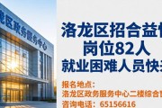 洛龙区招公益性岗位82人 就业困难人员快来