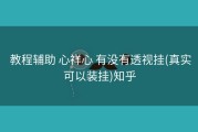  教程辅助 心祥心 有没有透视挂(真实可以装挂)知乎