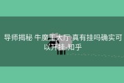  导师揭秘 牛魔王大厅 真有挂吗确实可以开挂-知乎