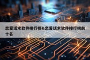 恋爱话术软件排行榜&amp;恋爱话术软件排行榜前十名