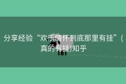 分享经验“欢乐情怀到底那里有挂”(真的有挂)知乎