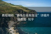 教程辅助“佛手在线有挂没”详细开挂教程- 知乎