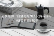 分享经验“白金岛跑胡子究竟有挂吗”(确实有挂)-知乎