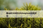 蝶山区SEM优化&amp;DeepSeek社区优化