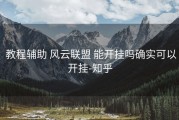  教程辅助 风云联盟 能开挂吗确实可以开挂-知乎