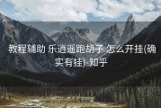  教程辅助 乐逍遥跑胡子 怎么开挂(确实有挂)-知乎
