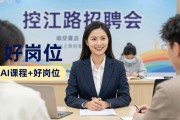 控江路招聘会爆满！AI课程+好岗位，求职者别错过