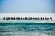 售后服务流程话术&amp;售后服务流程话术怎么写