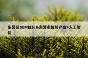 东营区SEM优化&amp;东营市优势产业+人工智能