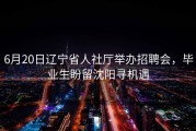 6月20日辽宁省人社厅举办招聘会，毕业生盼留沈阳寻机遇