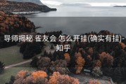  导师揭秘 雀友会 怎么开挂(确实有挂)-知乎