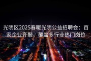 光明区2025春暖光明公益招聘会：百家企业齐聚，覆盖多行业热门岗位