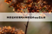 神撩话术好用吗&amp;神撩话术app怎么样