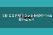  揭秘 风风跑胡子 怎么装挂详细开挂教程分享 知乎