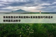家具销售话术演练视频&amp;家具销售技巧和话术视频最实战教学