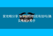  家攻略分享 乐享娱乐 到底有挂吗(确实有挂)-知乎