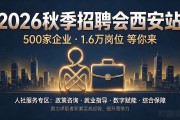 2026秋季招聘会西安站:500家企业1.6万岗位等你来