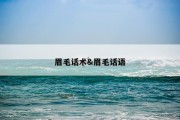 眉毛话术&amp;眉毛话语