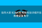  指导大家 松鼠大厅 有没有挂详细开挂教程分享 知乎