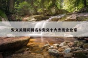 安义关键词排名&amp;安义十大杰出企业家