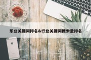 乐业关键词排名&amp;行业关键词搜索量排名