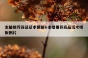主播推荐商品话术模板&amp;主播推荐商品话术模板图片