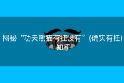 揭秘“功夫熊猫有挂没有”(确实有挂)-知乎