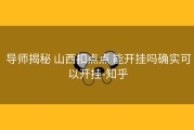  导师揭秘 山西扣点点 能开挂吗确实可以开挂-知乎